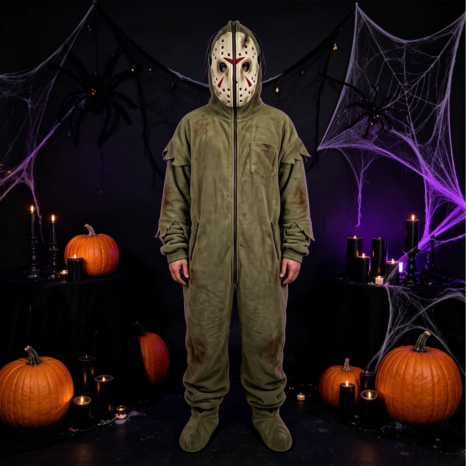 Jason Voorhees Horror Zip Onesie
