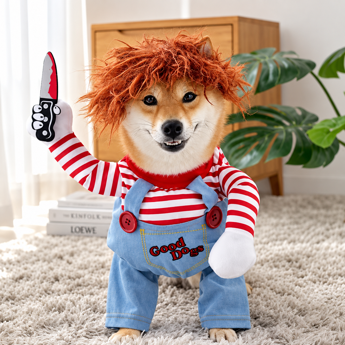 Creepy Doll Pet Costume