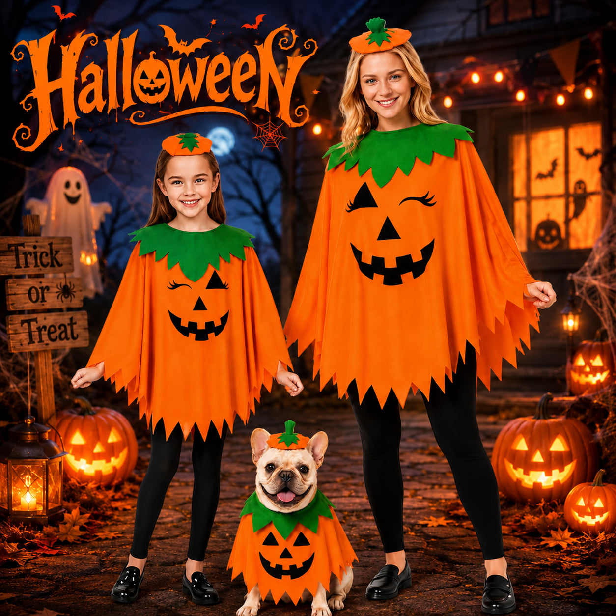 Pumpkin Cape & Hat Set