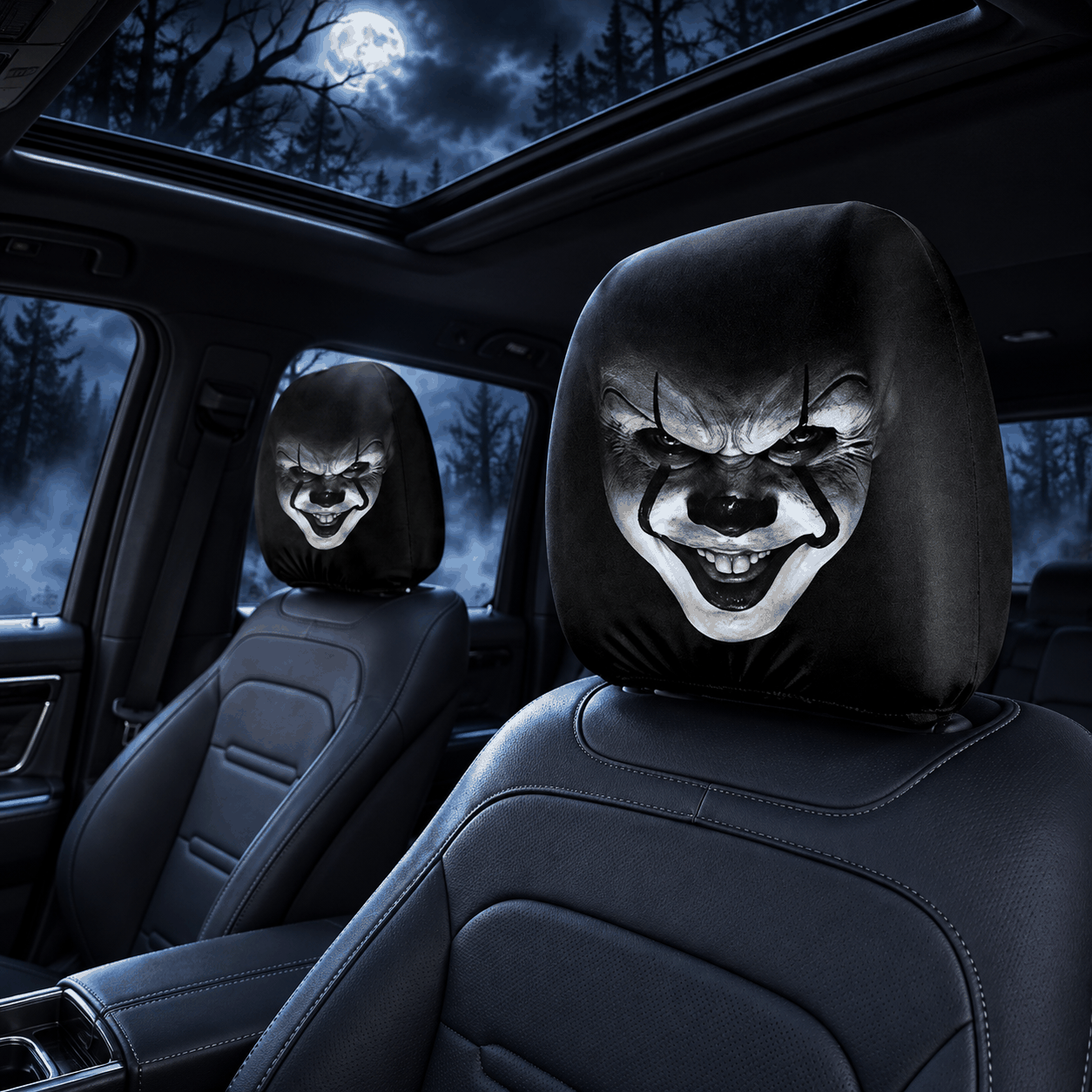 Horror Car Headrest Cover
